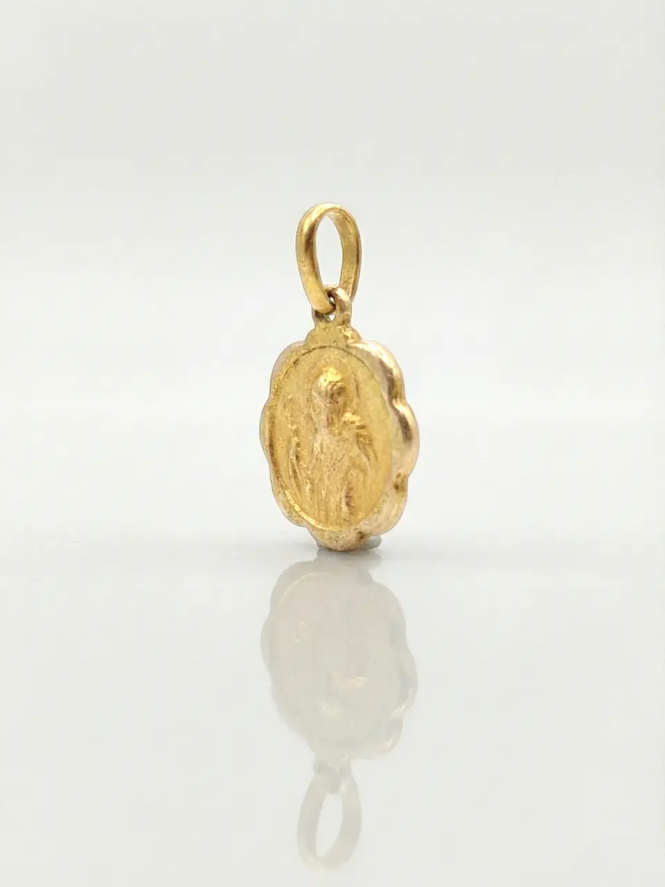 Colgante Protección Medalla San Benito Oro 18k 2