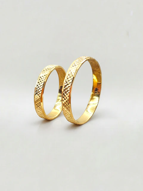 Argollas Nupciales Tallado 3 mm Oro 18k