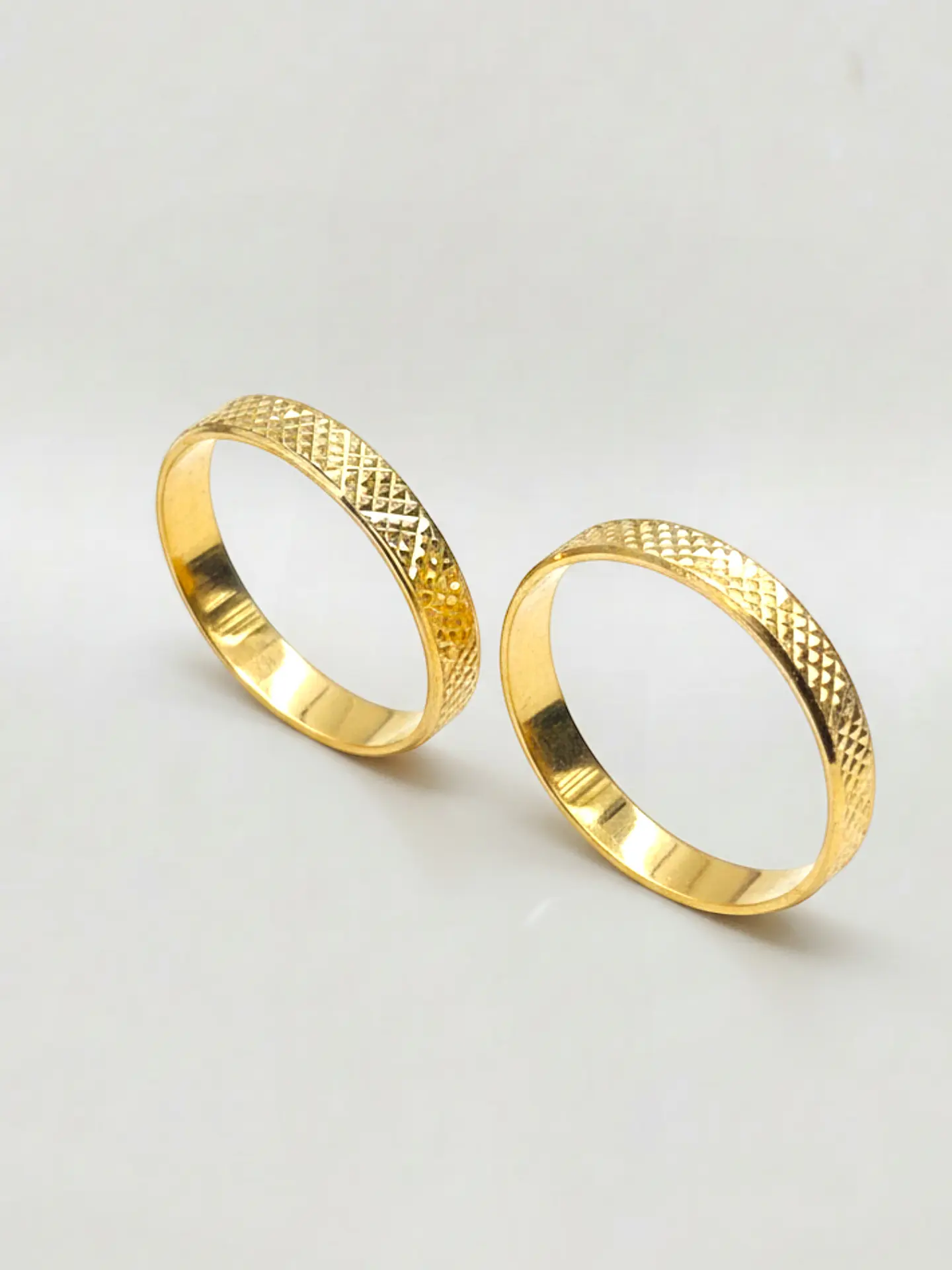 Argollas Nupciales Tallado 3 mm Oro 18k 3