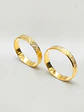 Argollas Nupciales Tallado 3 mm Oro 18k - Miniatura 3