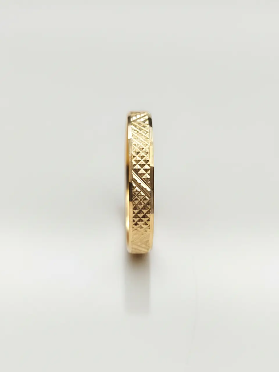 Argolla Individual Nupcial Tallada Oro 18k 1