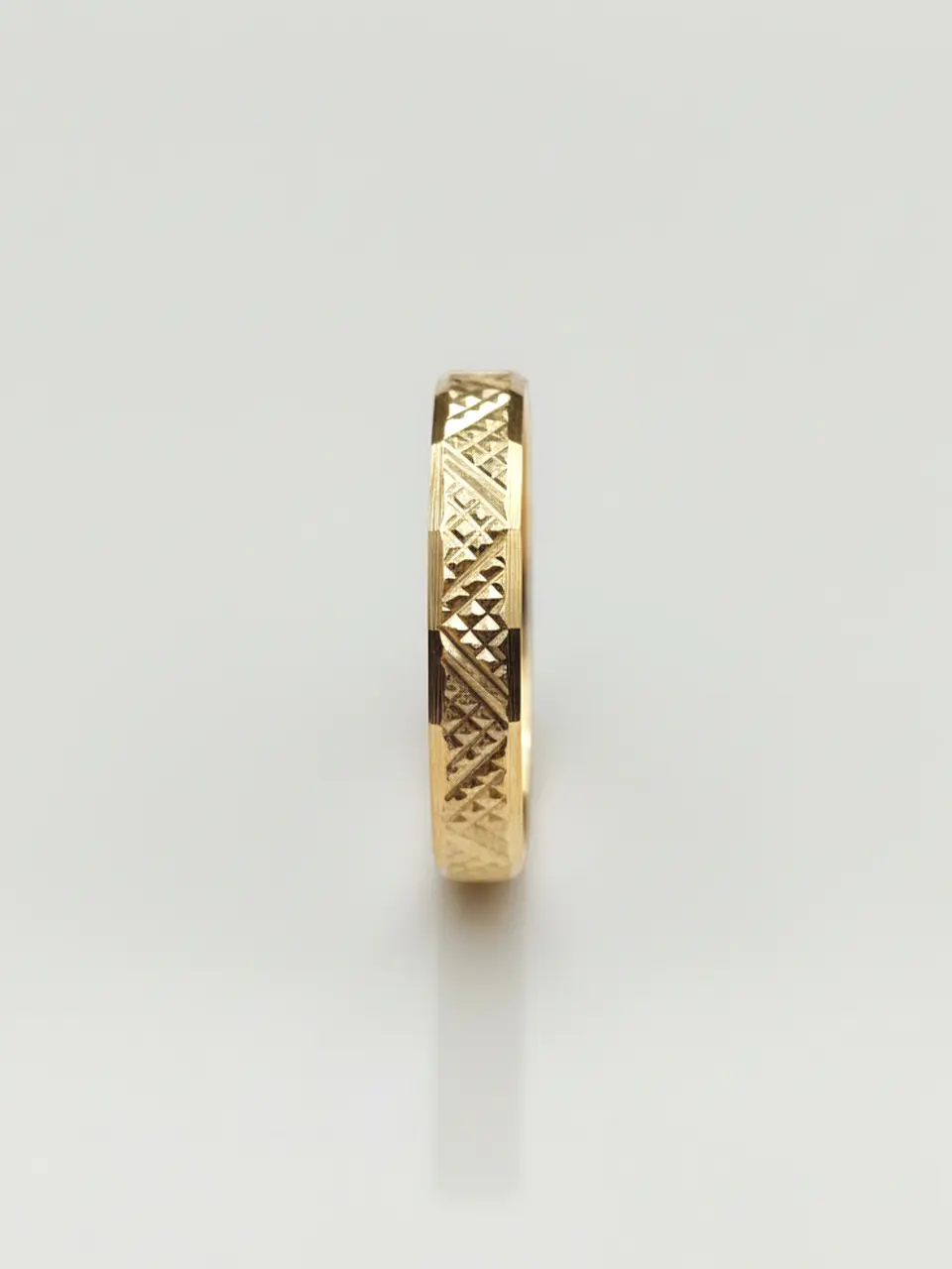 Argolla Individual Nupcial Tallada Oro 18k 2