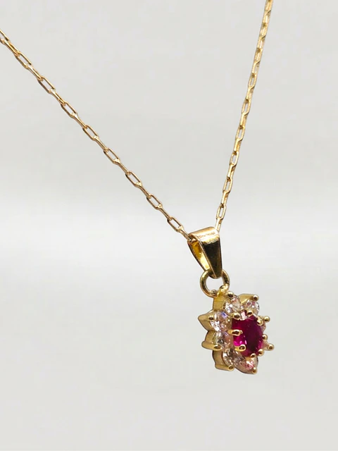 Cadena Lady Pasión de Rubí Oro 18k