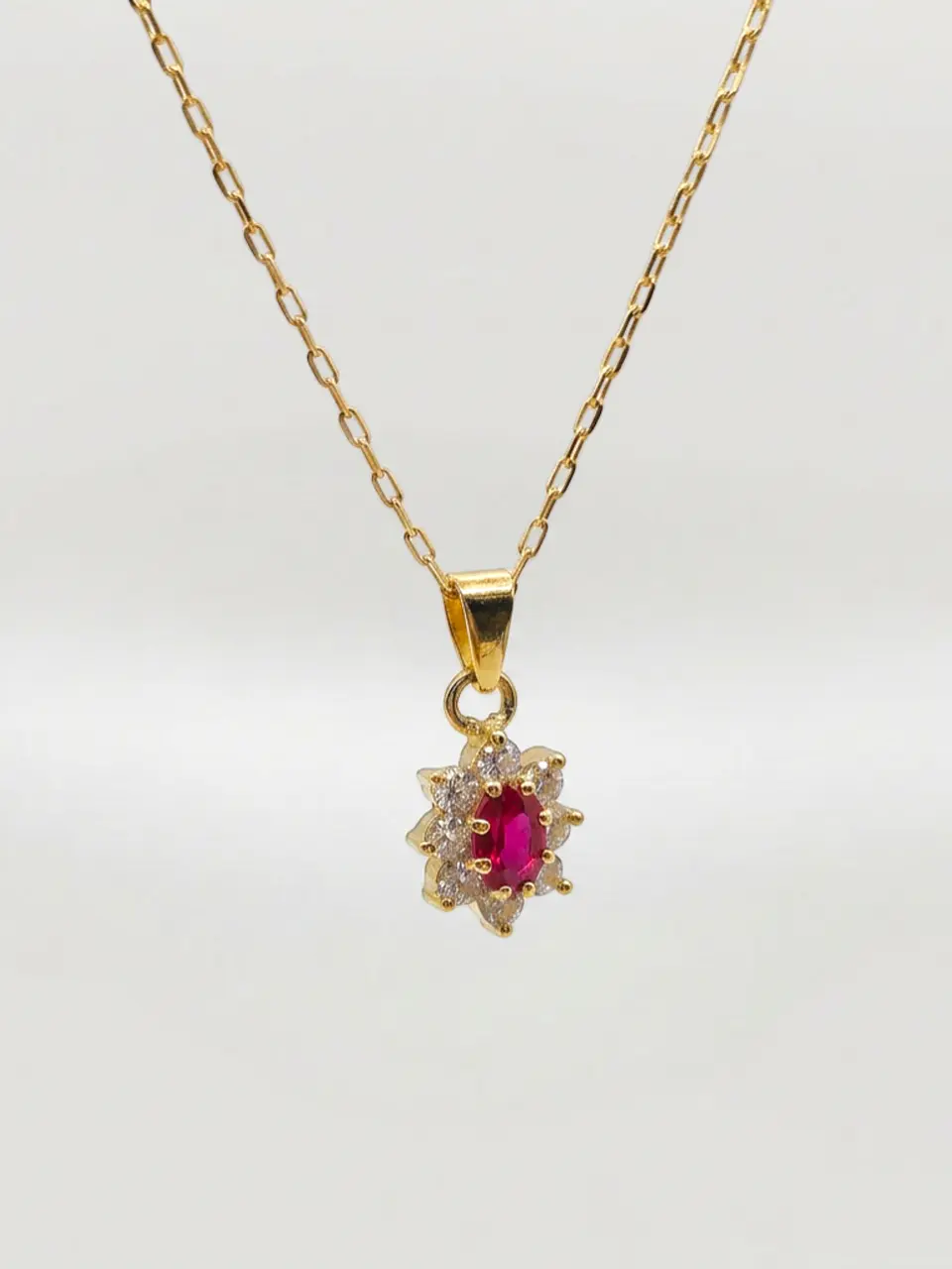 Cadena Lady Pasión de Rubí Oro 18k 3