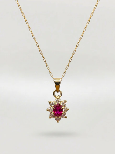 Cadena Lady Pasión de Rubí Oro 18k