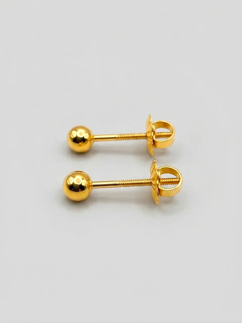 Aros Esfera de Oro Chico Oro 18k 4