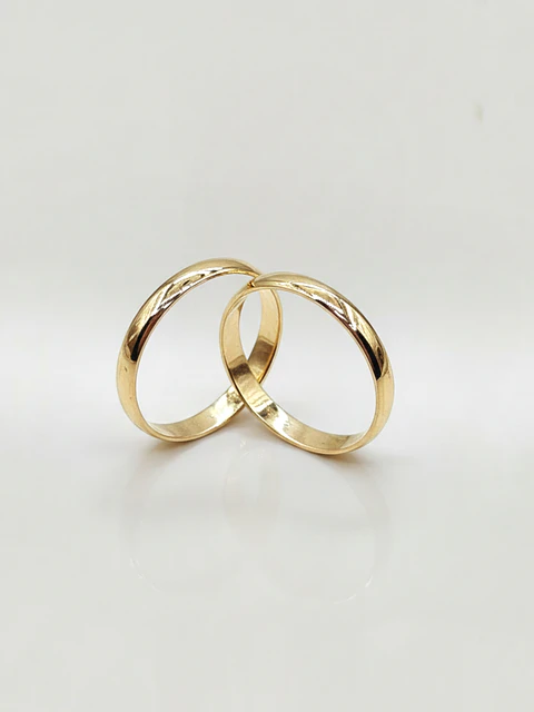 Anillos Ilusiones Tradición Media Caña Oro 18k