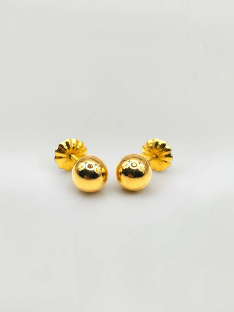 Aros Esfera Mediano 5 mm Oro 18k