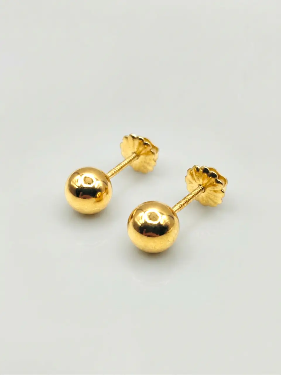 Aros Esfera de Oro Mediano Oro 18k 3