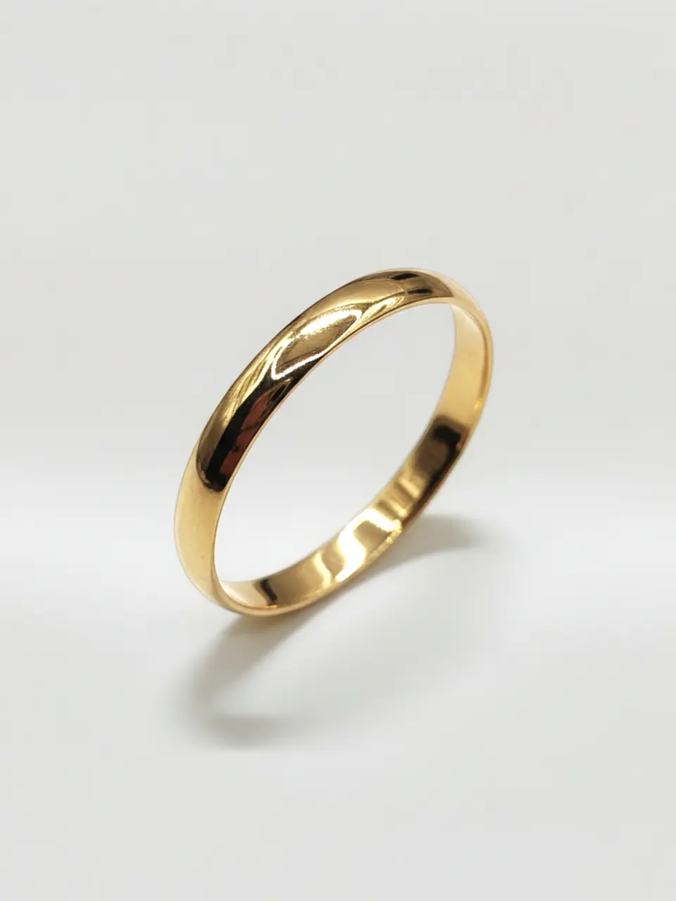 Anillo Ilusión Individual Media Caña Oro 18k 2