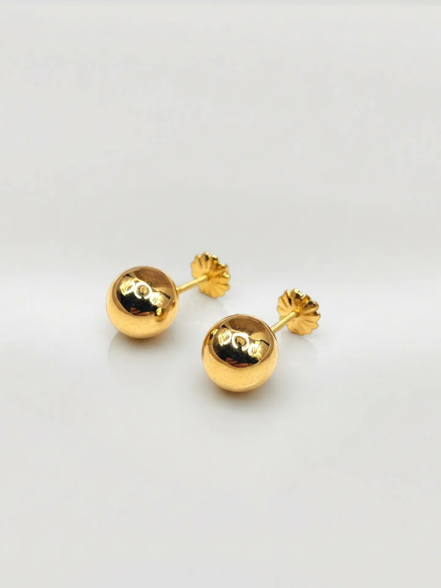 Aros Esfera de Oro Grande Oro 18k 2