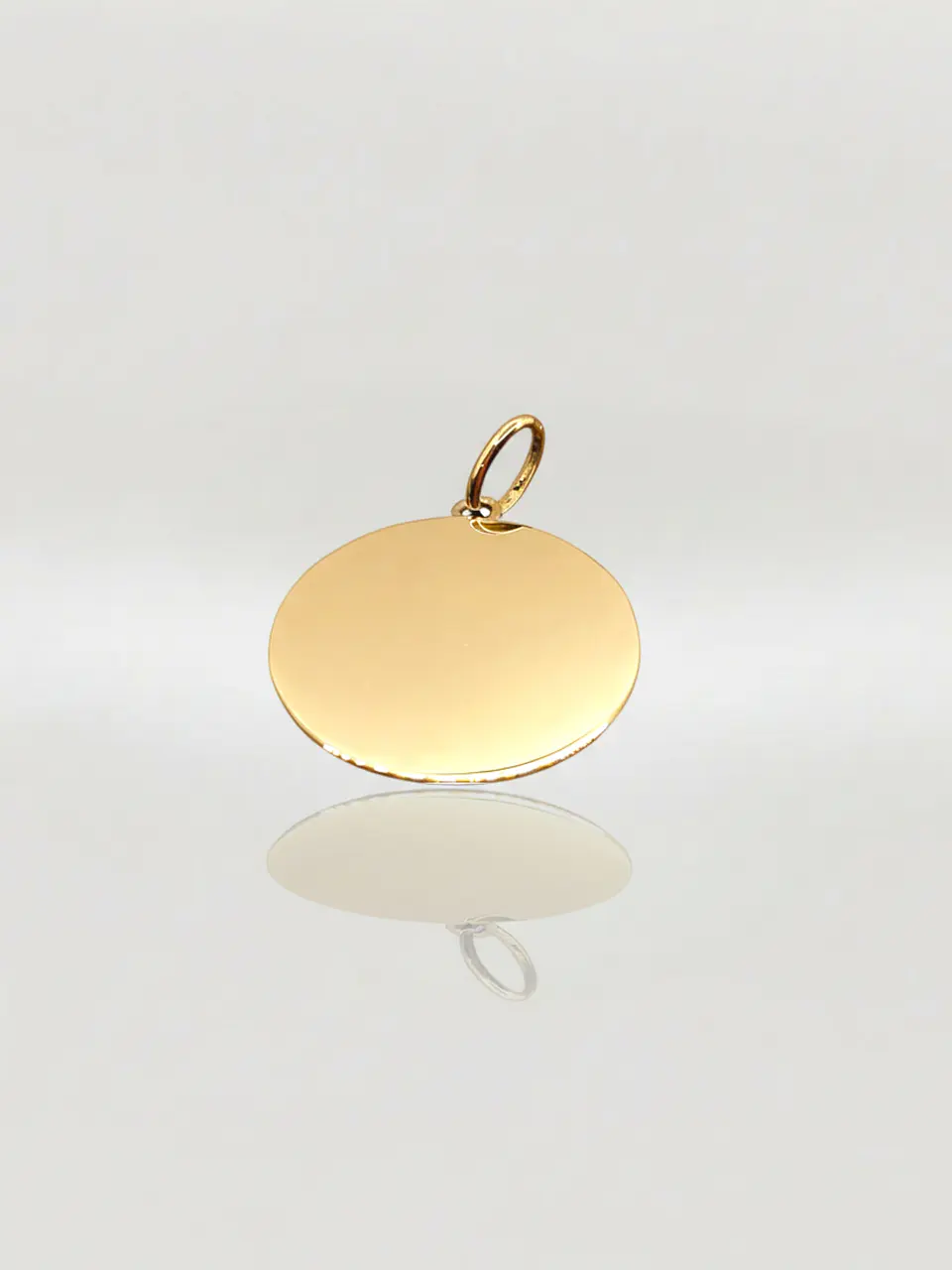 Colgante Disco Espejo de Prestigio Oro 18k 1