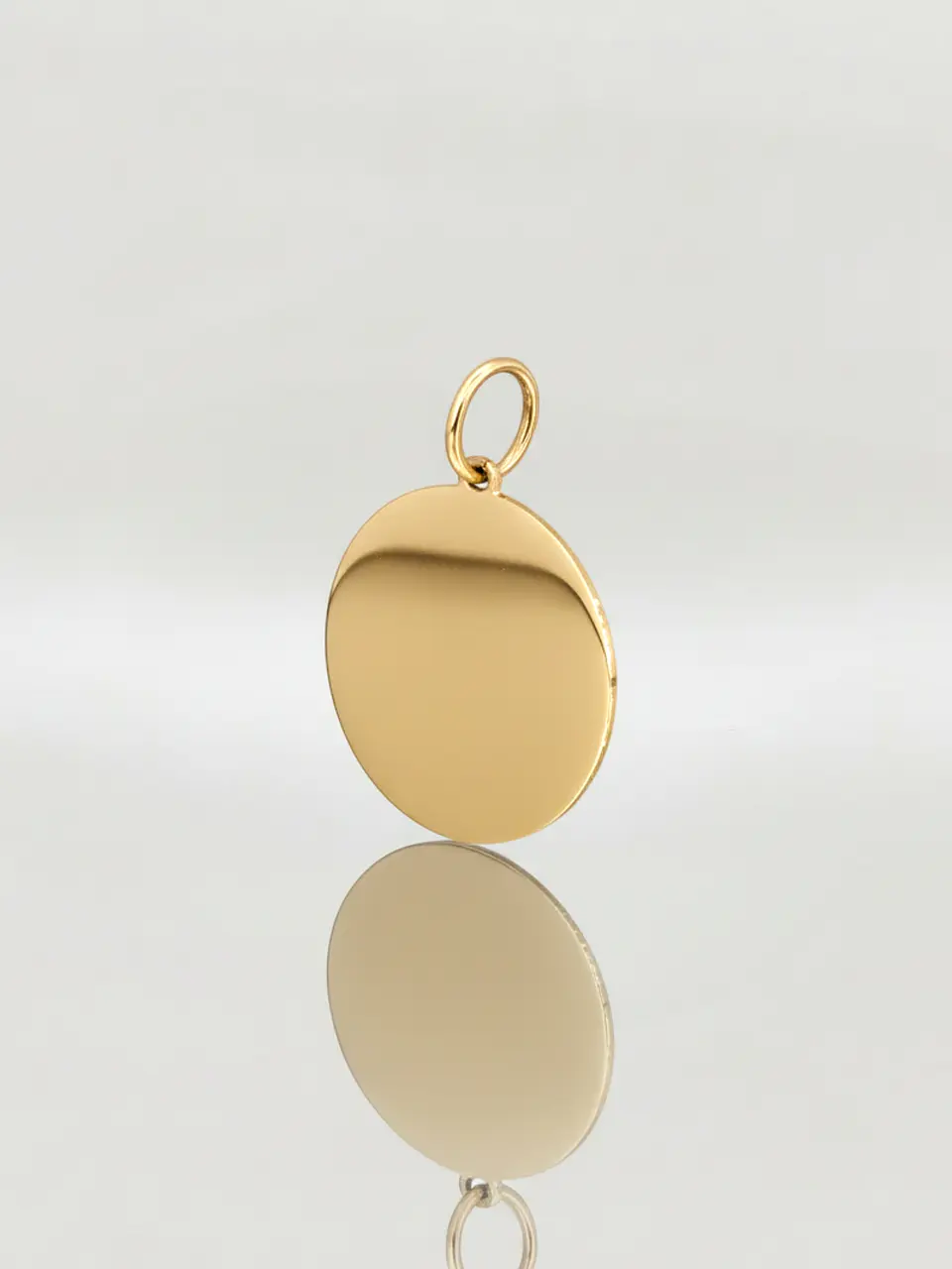 Colgante Disco Espejo de Prestigio Oro 18k 3