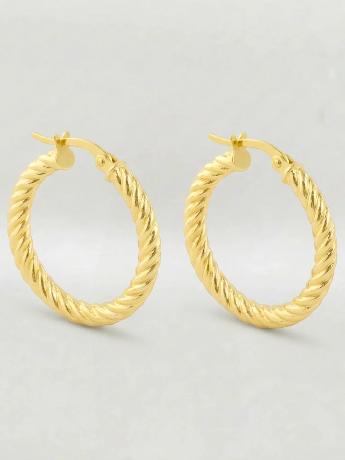 Aros Argollas Espiral Infinito Oro 18k 3