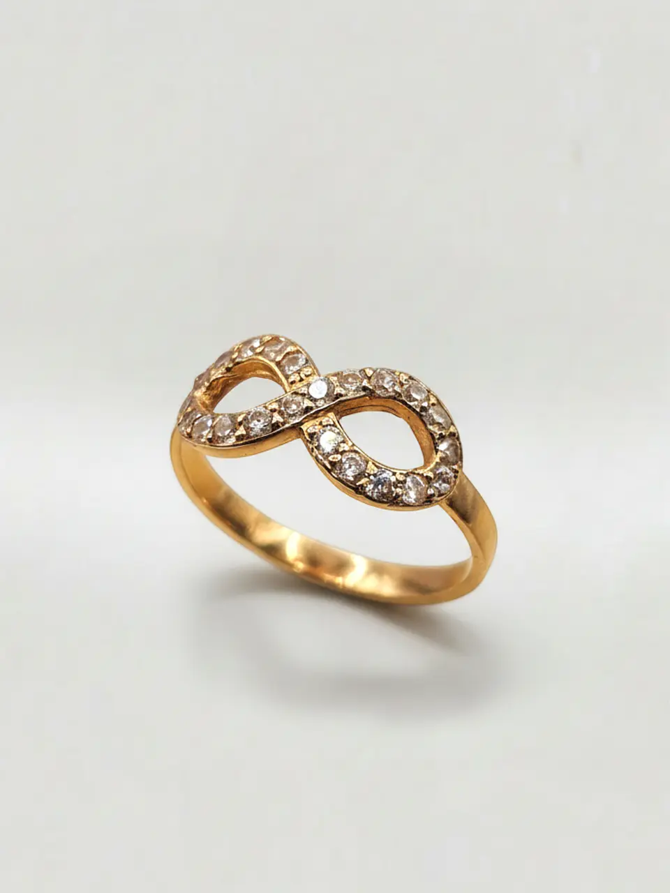 Anillo Infinito Destello Eterno con Circones Oro 18k 3