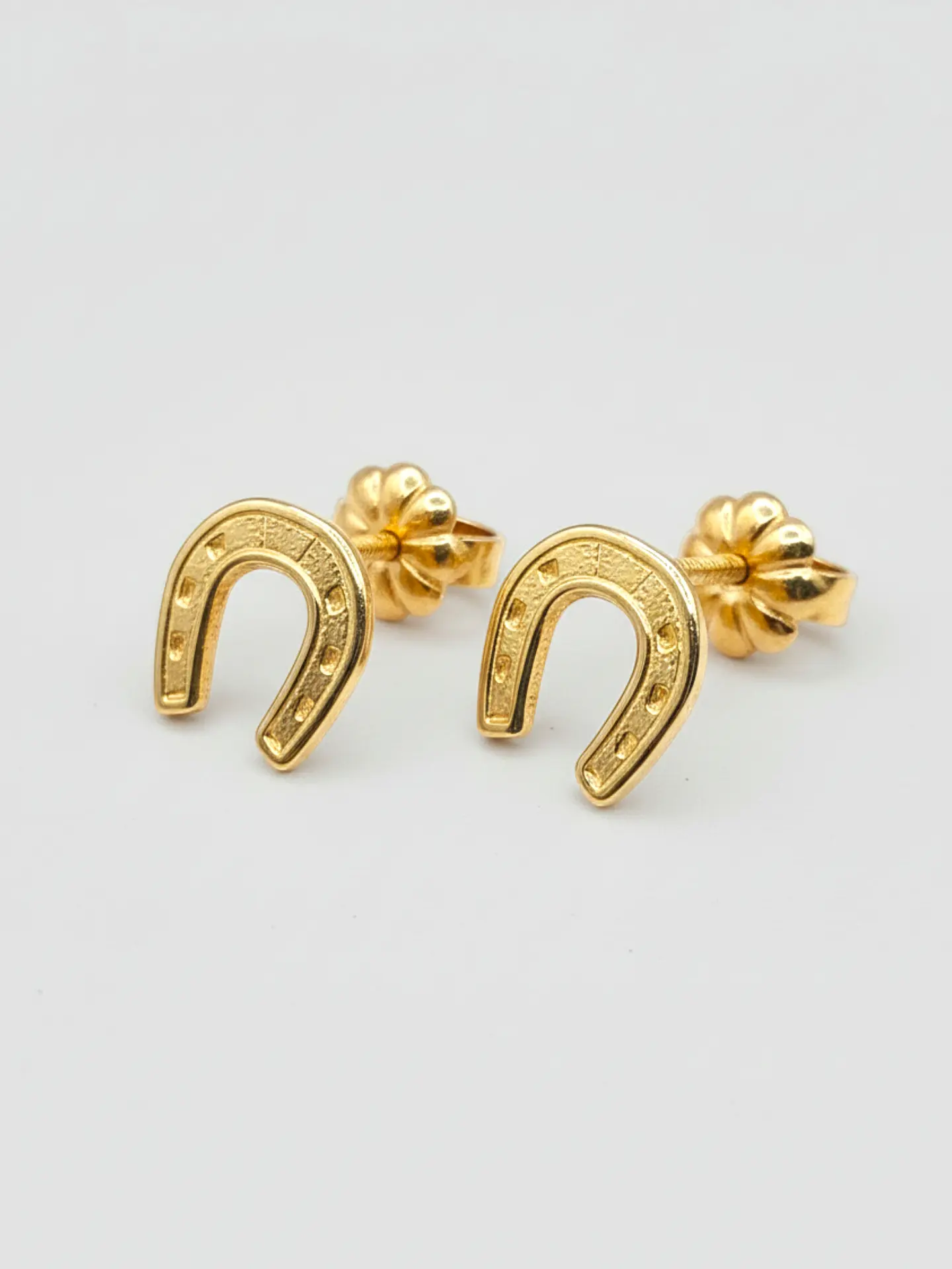 Aros Herradura de la Suerte Grande Oro 18k 3