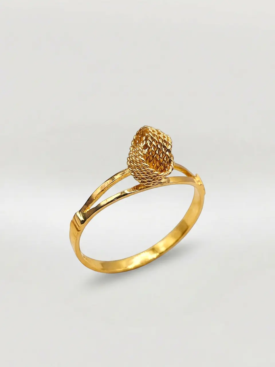 Anillo Nudo Trenzado Esencia Oro 18k 4