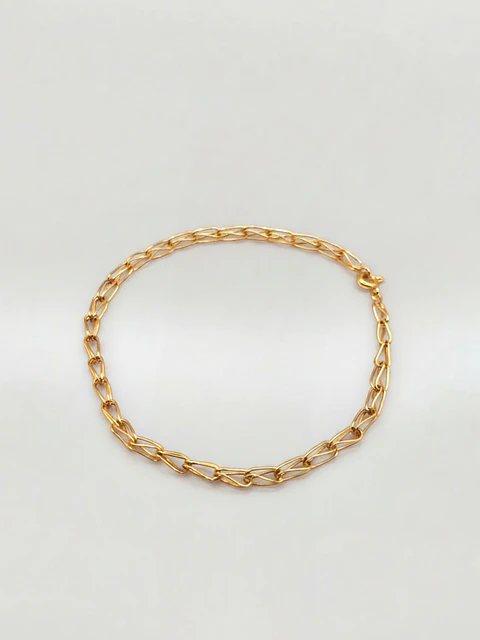 Pulsera Estilo Jaula Vanguardia Oro 18k