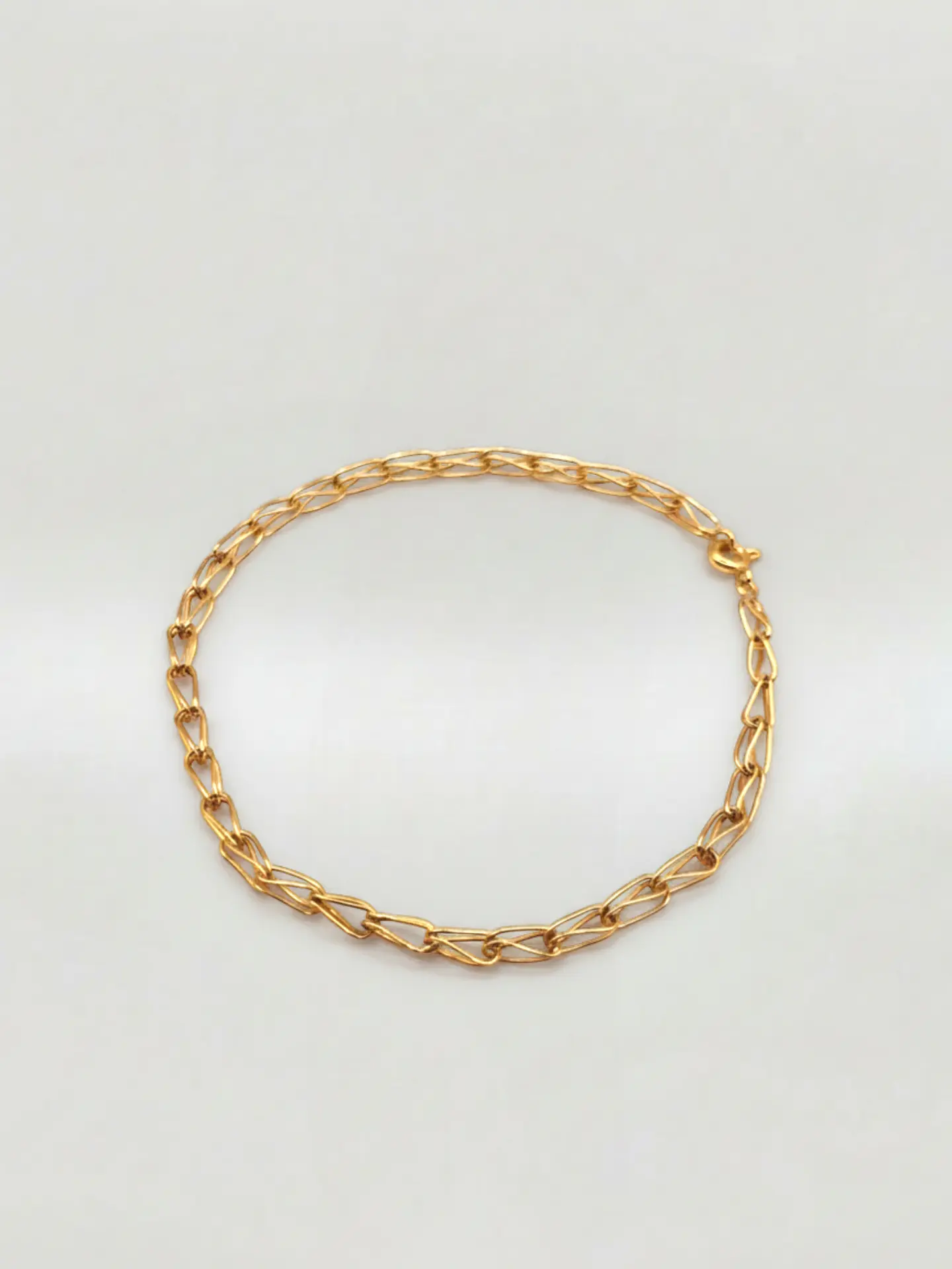 Pulsera Estilo Jaula Vanguardia Oro 18k 2
