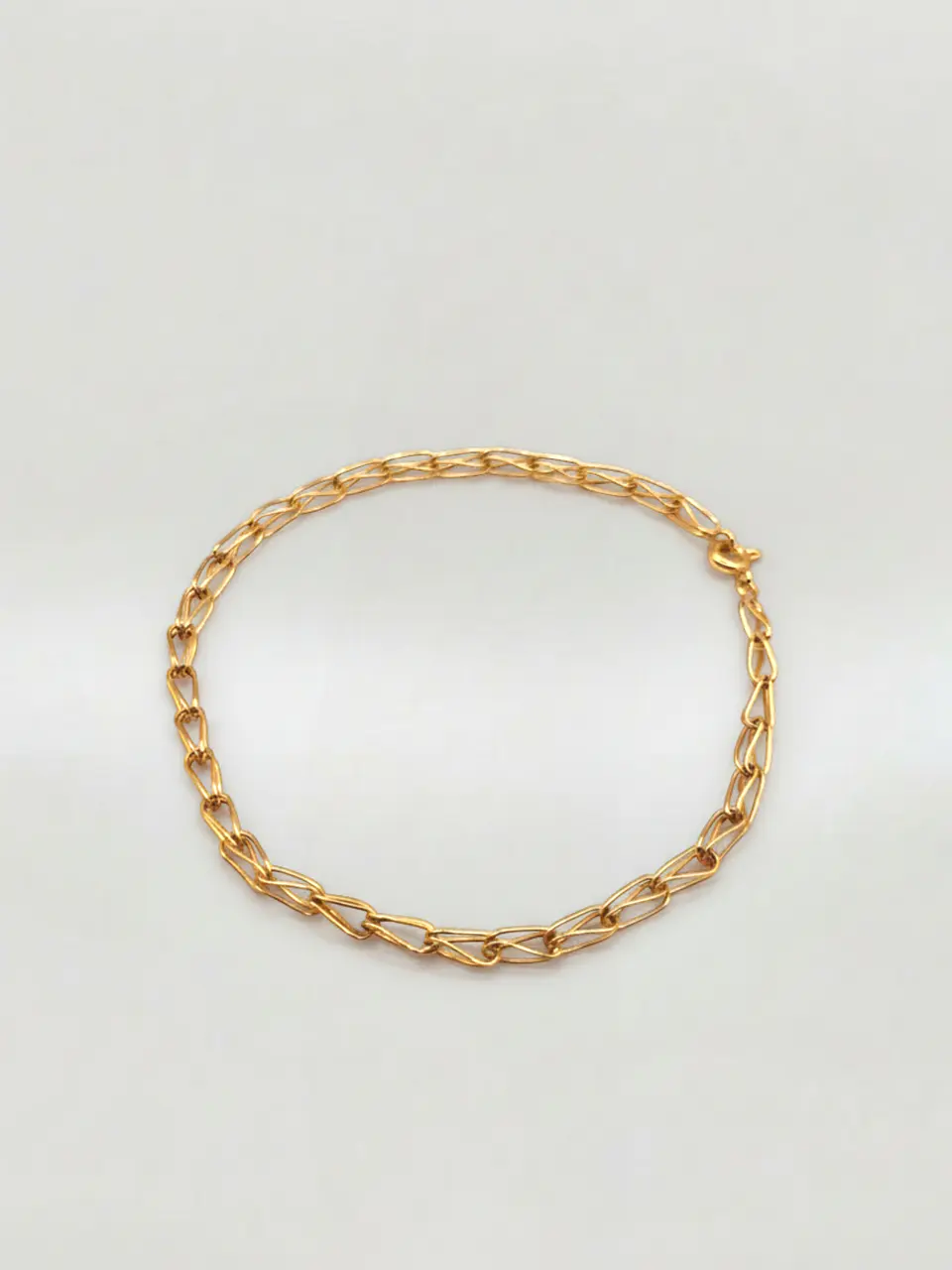 Pulsera Estilo Jaula Vanguardia Oro 18k 2