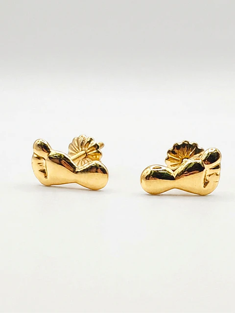 Aros Patita de Amor Oro 18k