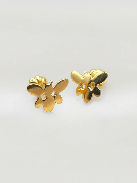 Aros Mariposa Etérea 18k