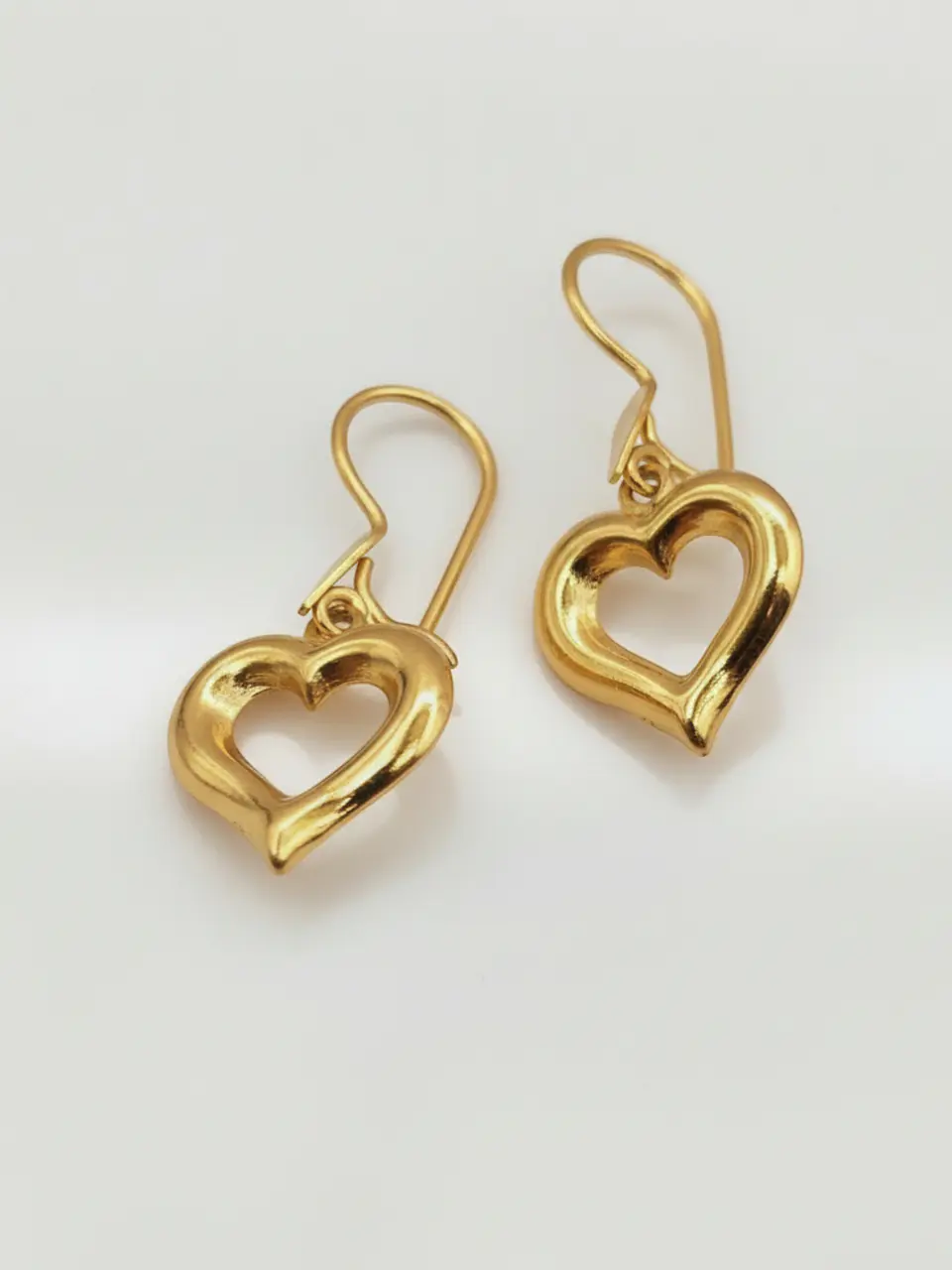 Aros Corazón con Cierre de Gala Oro 18k 4