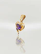 Colgante Corazón de Amatista Real Oro 18k - Miniatura 2