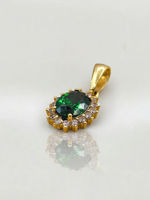 Colgante Lady Jardín de Esmeralda Oro 18k