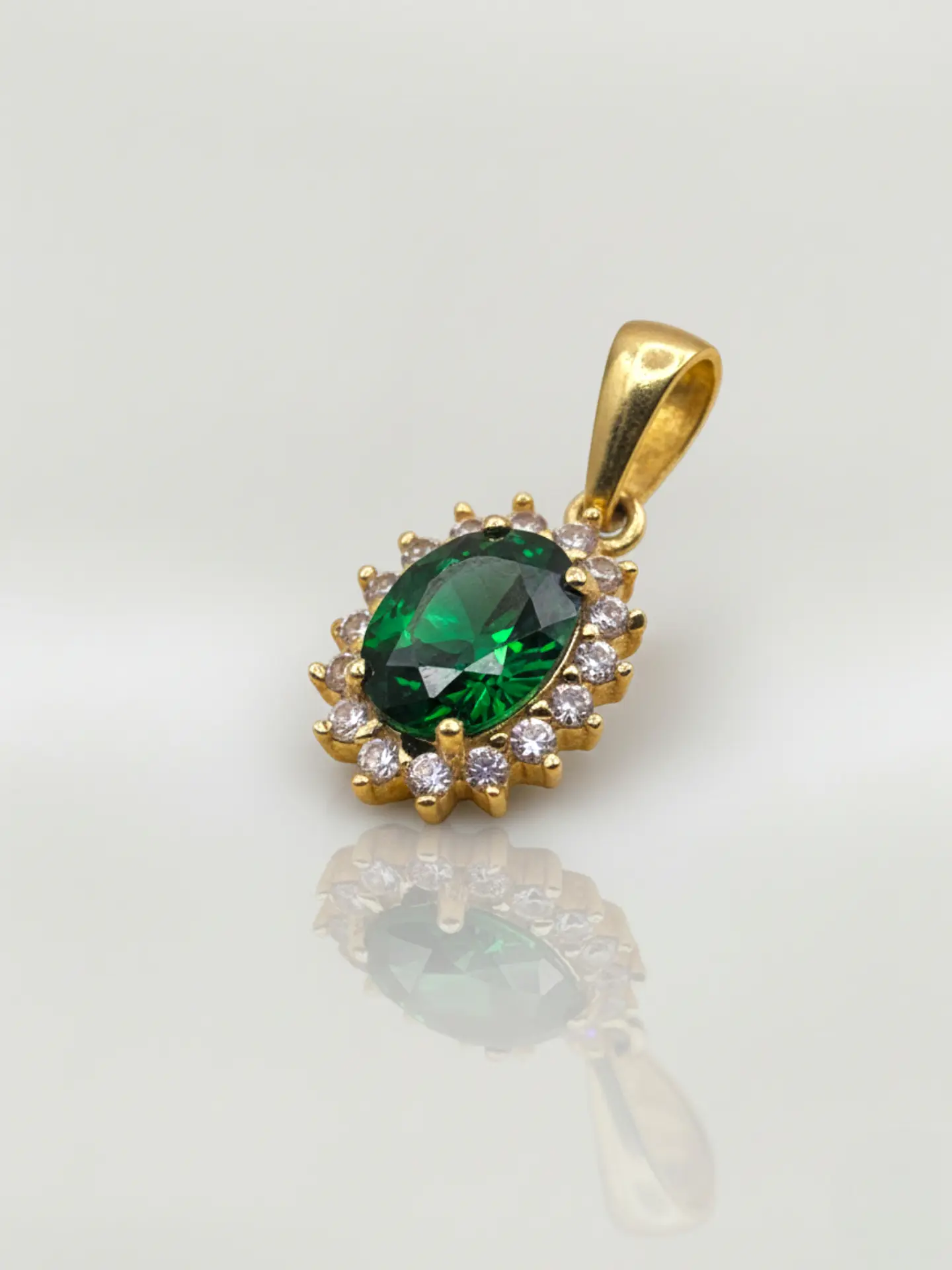 Colgante Lady Jardín de Esmeralda Oro 18k 3