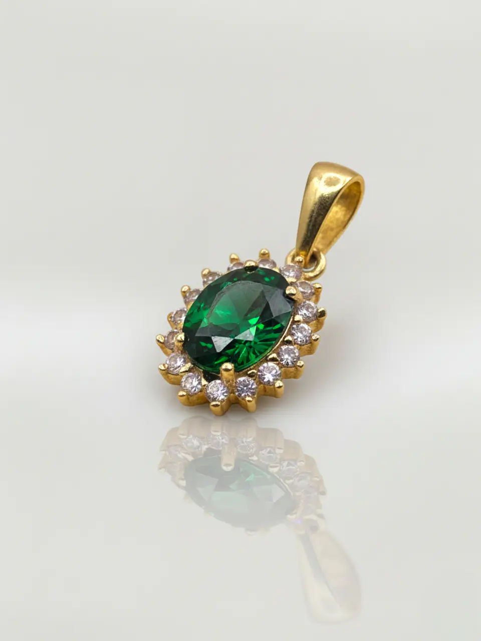 Colgante Lady Jardín de Esmeralda Oro 18k 3