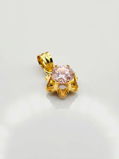 Colgante Chatón Italiano Rosa de Francia Oro 18k