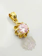 Colgante Chatón Italiano Rosa de Francia Oro 18k - Miniatura 3