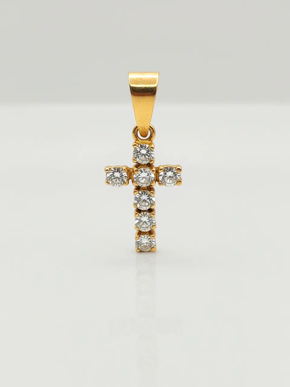 Colgante Cruz de Brillo Sagrado Circones Oro 18k 1