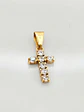 Colgante Cruz de Brillo Sagrado Circones Oro 18k - Miniatura 2