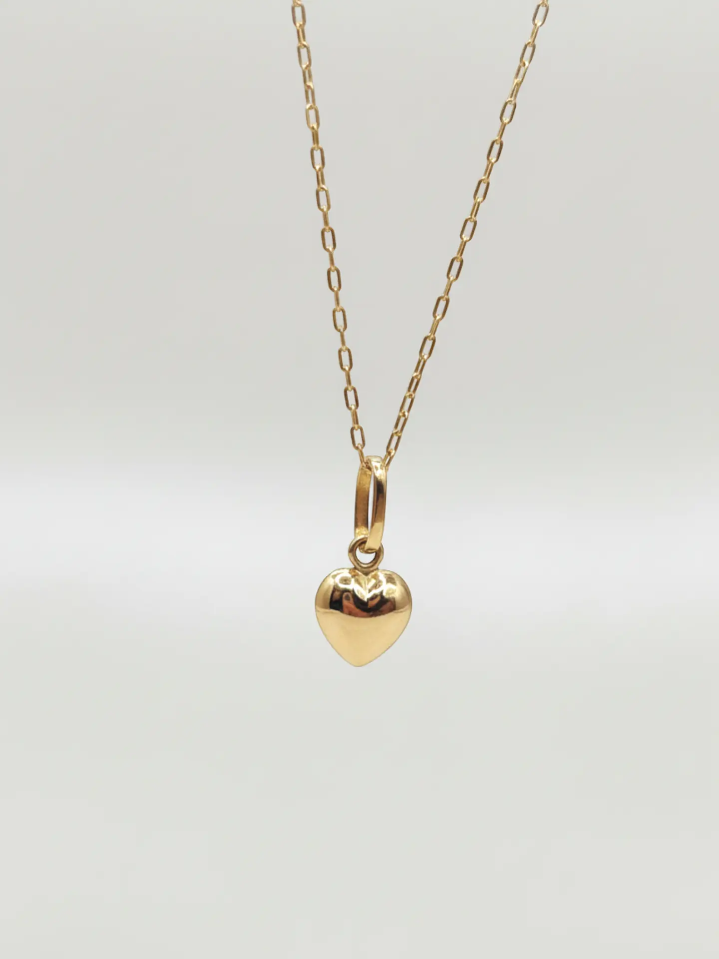 Cadena Corazón de Amor Delicado Oro 18k 6