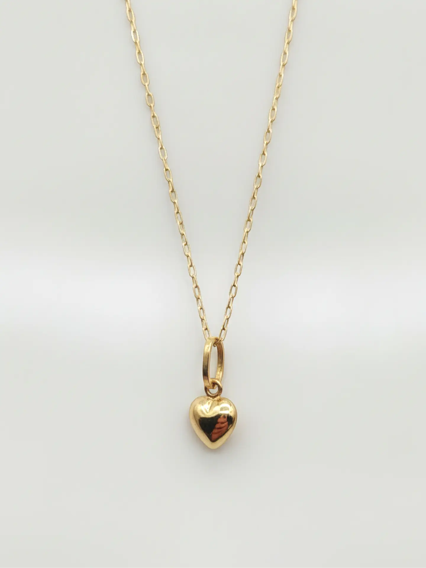 Cadena Corazón de Amor Delicado Oro 18k 1