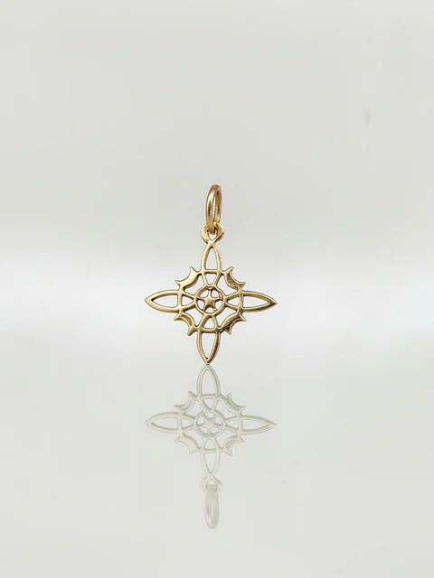 Colgante Amuleto Nudo de Bruja Oro 18k