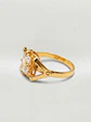 Anillo Chatón Distinción Circón Oro 18k - Miniatura 2