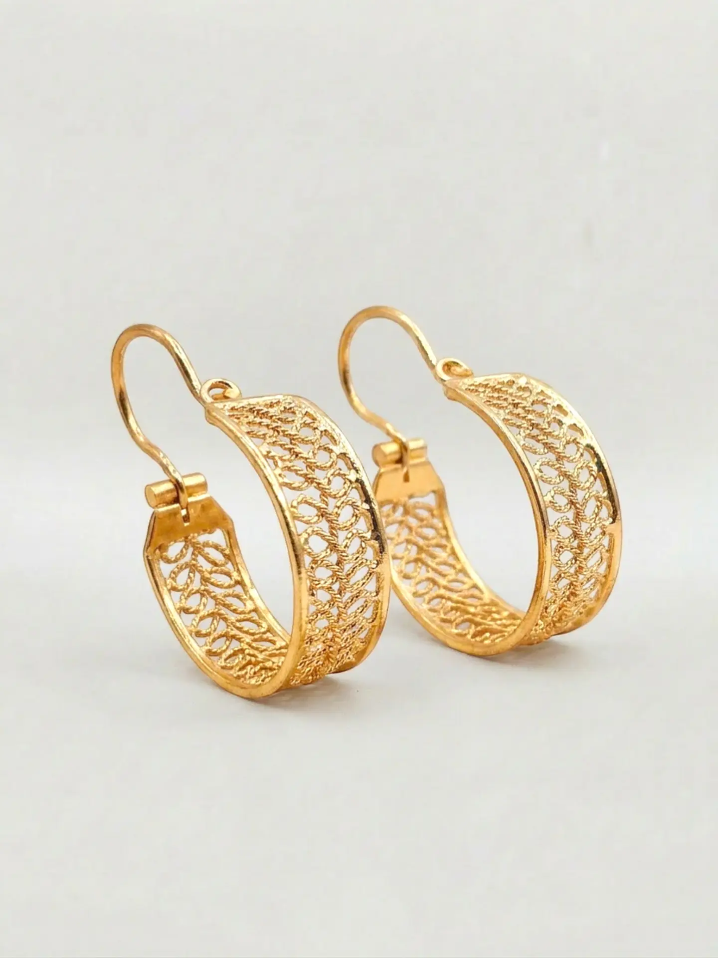 Aros Filigrana Arte Imperial Oro 18k 4