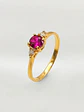 Anillo Princesa Real Rubí y Circones Oro 18k - Miniatura 4