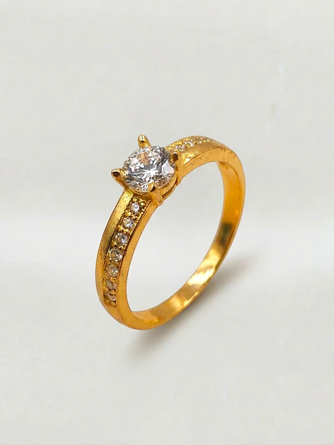 Anillo Medio Cintillo Princesa Oro 18k