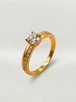 Anillo Medio Cintillo Princesa Oro 18k - Miniatura 1