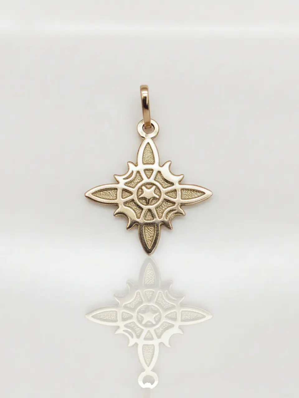 Colgante Amuleto Nudo de Bruja Macizo Oro 18k 1