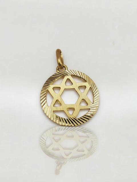 Colgante Estrella de David Sagrada Oro 18k