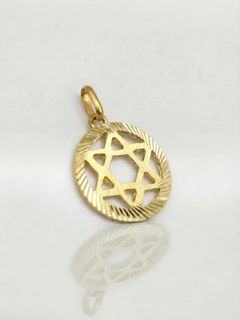 Colgante Estrella de David Sagrada Oro 18k