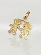 Colgante Ternura de Niña y Niño Oro 18k - Miniatura 3