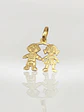 Colgante Ternura de Niña y Niño Oro 18k - Miniatura 5