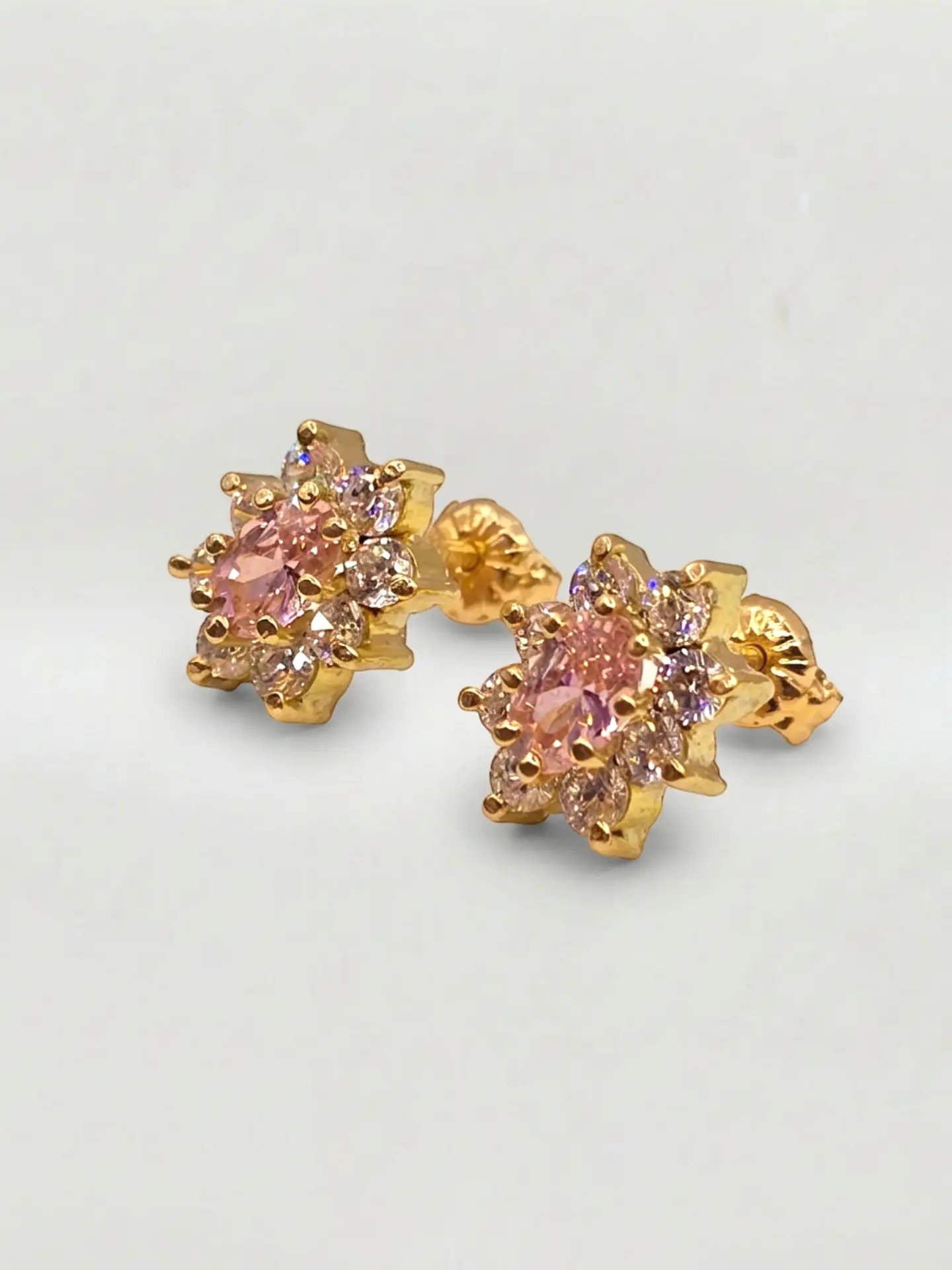 Aros Lady Rosa de Francia Grande Oro 18k 7