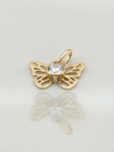 Colgante Mariposa Etérea Oro 18k